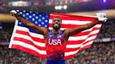 Gold medal haul for Team USA as Noah Lyles is first American to win men’s 100m in 20 years and swimmers break records
