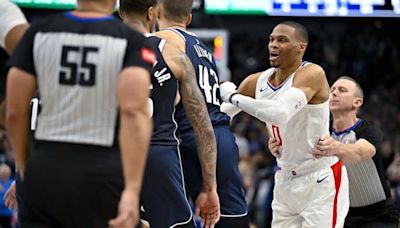 Watch Russell Westbrook get ejected as Clippers fall to Mavericks 101-90