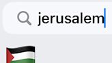 iPhone brings up Palestinian flag when you type ‘Jerusalem’