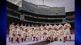 Bruins players sport vintage Red Sox uniforms as Fenway Park transforms for annual Winter Classic