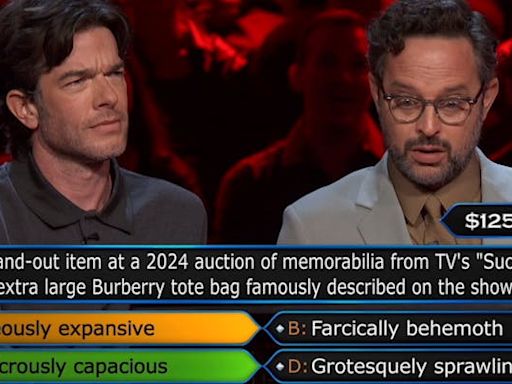 'Bad writing': John Mulaney and Nick Kroll botch 'Succession' question on celebrity 'Who Wants to Be a Millionaire'