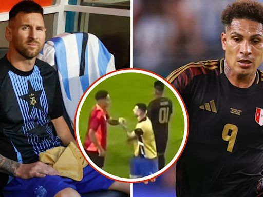 El gesto de Lionel Messi con Paolo Guerro y Christian Cueva que no se vio en la TV tras el Perú vs Argentina por Copa América 2024