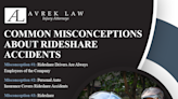 Avrek Law Firm: Common Misconceptions About Rideshare Accidents