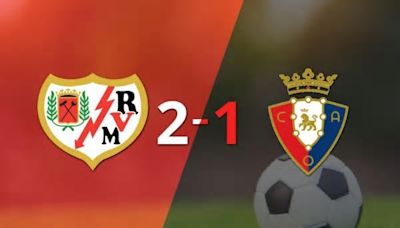 Rayo Vallecano voltea el marcador y triunfa 2 a 1 ante Osasuna