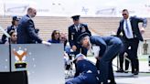 Biden 'fine' after fall on stage at U.S. Air Force Academy graduation