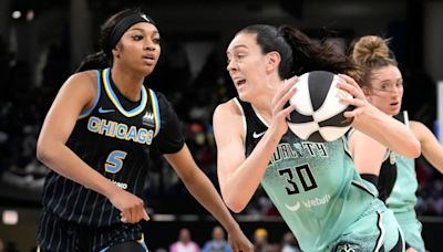 Angel Reese’s double-double streak continues as Liberty defeat Sky at Barclays Center