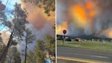 New Mexico governor declares emergency as thousands flee wildfires that have damaged 500 structures