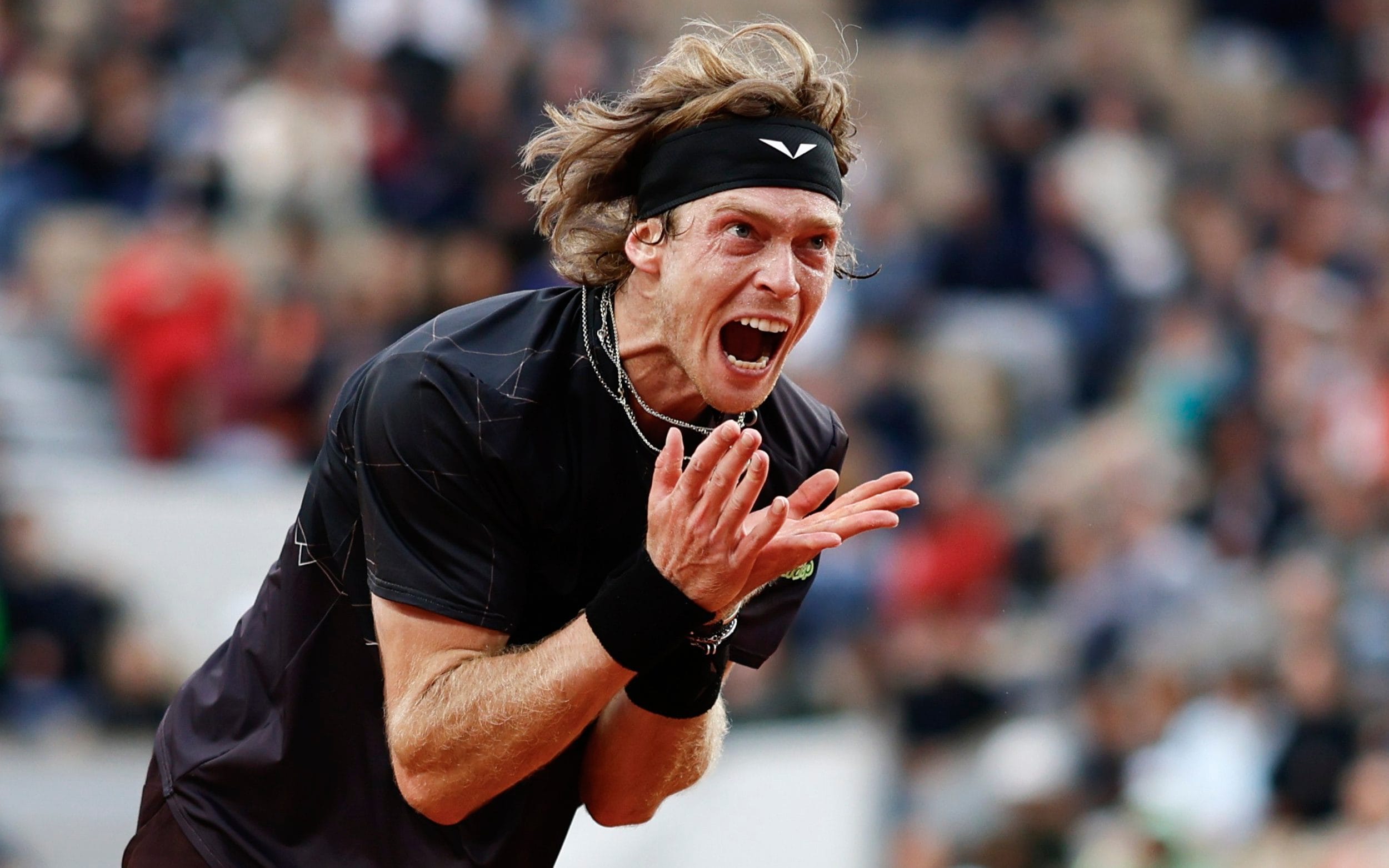 Watch: Andrey Rublev boils over after shock French Open defeat by continuously smashing racket