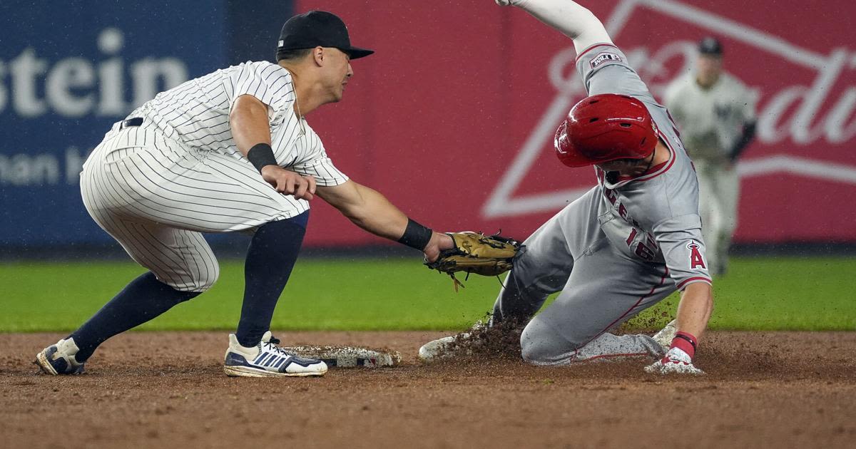 Angles Yankees Baseball