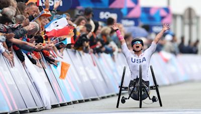 Ukraine-born Team USA star Oksana Masters made to cover up Ukrainian heart sticker on helmet at Paralympics | CNN