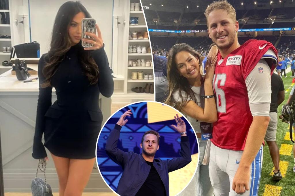 Christen Harper reveals stunning NFL draft look as Lions fans give fiancé Jared Goff electric welcome