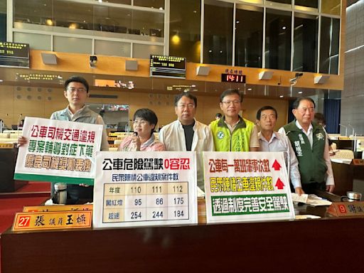 闖紅燈件數增1倍…台中公車肇事次數提高 市府：評鑑加重事故扣點