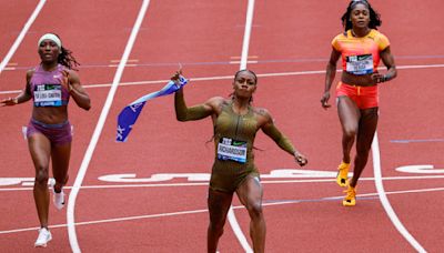 Sha'Carri Richardson continues her rise with a win in the 100 at the Prefontaine Classis