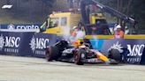 Hungarian GP: Sergio Perez's dramatic high-speed crash as Red Bull driver loses control - WATCH