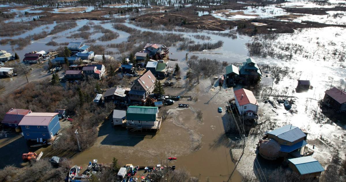 Western Alaska breakup flooding inundates Kuskokwim River communities