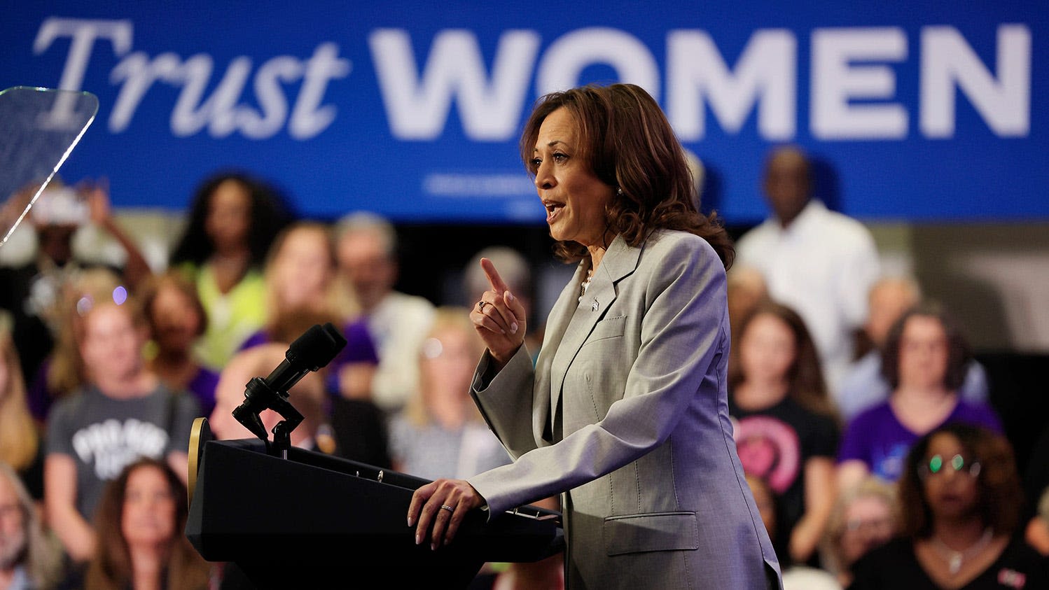 Did Trump say states have the right to monitor, punish women over abortion, as VP Harris said?