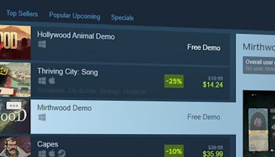 Steam demo overhaul includes standalone store pages, user reviews and wishlist notifications