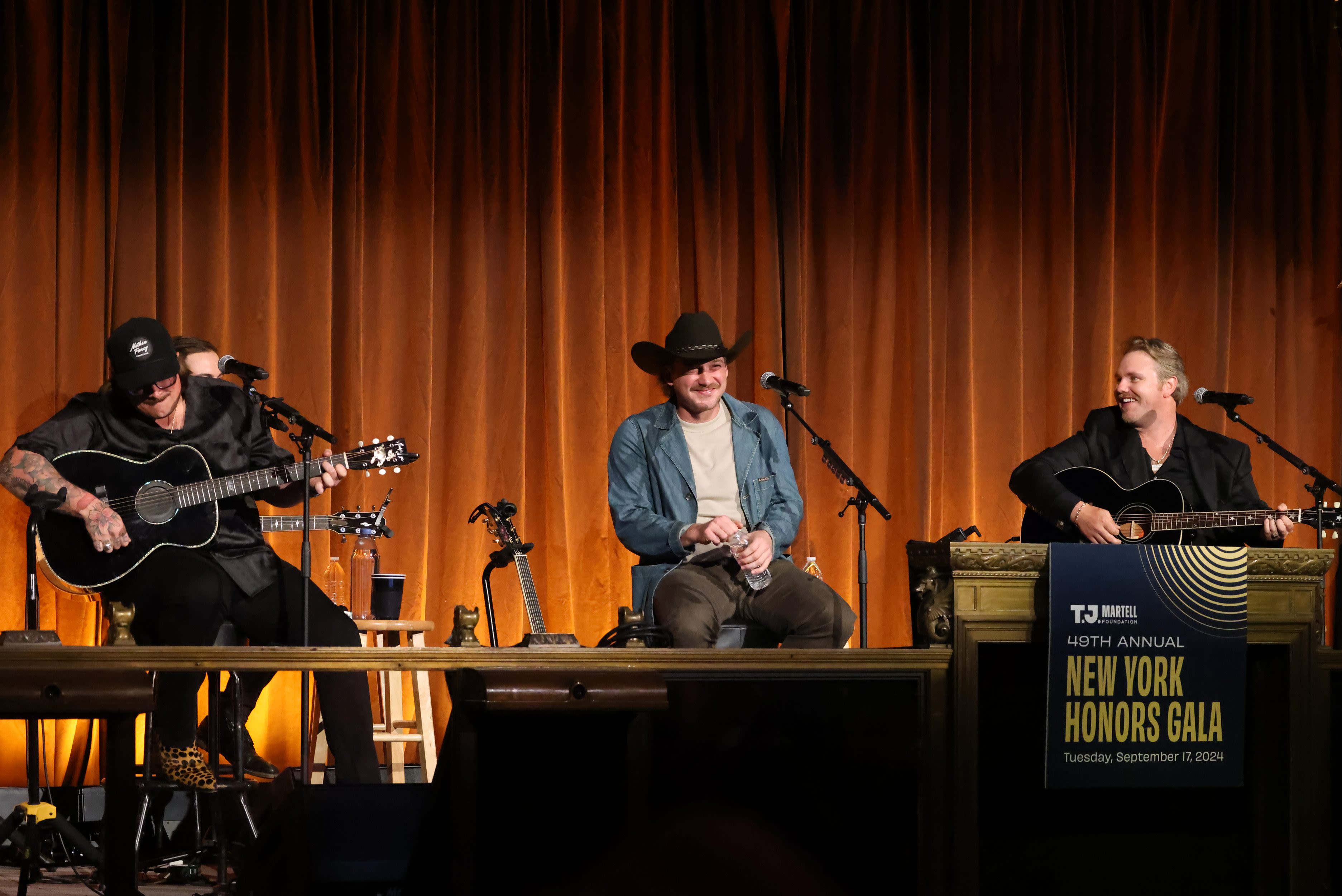 Morgan Wallen, Hardy and Ernest Sing in Honor of Big Loud Boss Seth England at T.J. Martell Gala