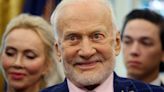 Buzz Aldrin shoots the moon with 93rd birthday wedding