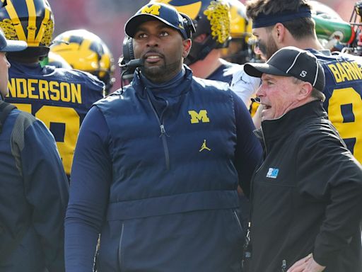 Replacing a championship coach is hard. But Sherrone Moore has to clean up Jim Harbaugh's mess, too.