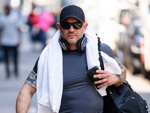 Tom Hardy hits the gym in NYC amid reshoots for Venom: The Last Dance