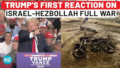 On Cam: Trump's First Reaction To Israel-Hezbollah War Hint After Golan Heights Attack | US Election