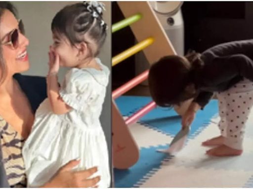 'Happy mamma' Bipasha Basu shares adorable video of daughter 'Devi' helping with household chores | Hindi Movie News - Times of India
