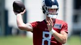 Titans QB Will Levis was mic'd up for recent practice