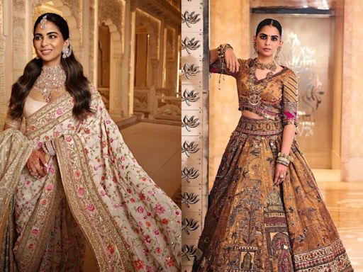 In Pics: All of Isha Ambani’s jaw-dropping, expensive looks from Anant Ambani-Radhika Merchant’s wedding