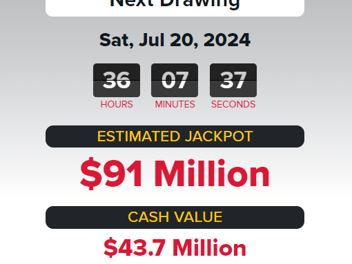 Powerball jackpot at $91 million for Saturday, July 20, 2024 lottery drawing. How to play