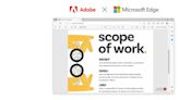 為14億 Windows用戶帶來強大的 Acrobat PDF 體驗！Adobe 和 Microsoft 攜手合作PDF功能整合至Microsoft Edge