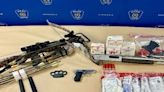 Sawed-off shotgun, ammunition, suspected fentanyl seized