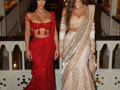 Todos los looks de Kim y Khloé Kardashian en su fabuloso viaje a la India