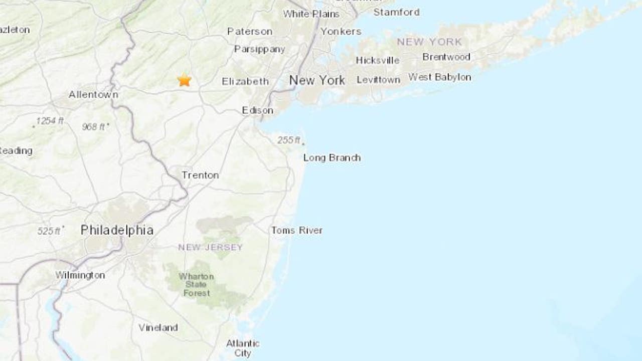 Minor 2.9 earthquake rattles parts of northern New Jersey: USGS