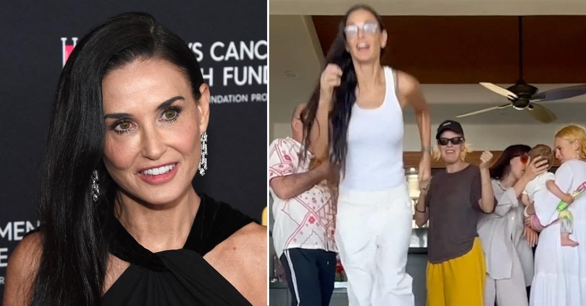 Demi Moore, 61, Shows Off Killer Bikini Body While on Tropical Vacation With Her Daughters: Photos