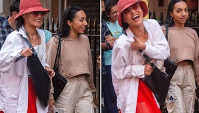 Strictly pros put on brave faces as they enjoy day out in London