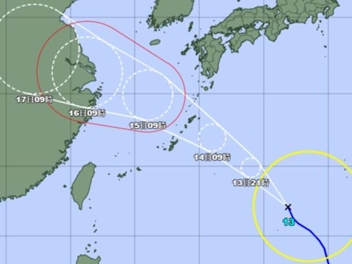 颱風貝碧佳14日衝沖繩「8航班停駛」 日本氣象廳：恐伴大暴雨