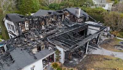 New pictures of Cara Delevingne's fire-hit $7m Los Angeles home reveal full extent of damage
