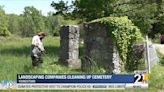 Landscapers cleaning up Youngstown cemetery for Memorial Day