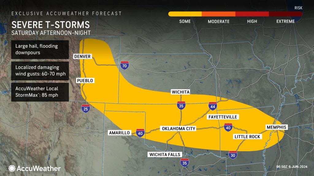 Severe storms and downpours to return to southern Plains, lower Mississippi Valley