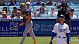 Yelich, Perkins power Brewers to 9-2 victory over Dodgers and avoid being swept in weekend series