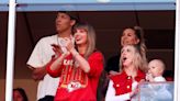 Taylor Swift, Brittany Mahomes cheer on Travis Kelce at Chiefs game with touchdown handshake