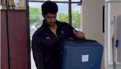 Watch: Indian Swimmer Srihari Nataraj Unboxes Paris Olympics 2024 Kit - News18