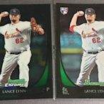 賽揚獎熱門 白襪隊百勝強投 Lance Lynn 2011 Bowman Chrome Key RC新人卡兩張