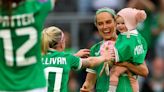 Julie-Ann Russell: ‘I’ll bring Rosie to the Euros if we qualify. She’s the camp baby now’