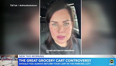 'Judge me all you want': Mom sparks debate about returning shopping cart at grocery store