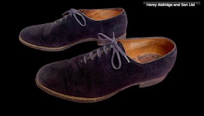 Elvis Presley's blue suede shoes are up for sale