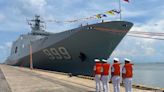 中國軍艦抵達柬埔寨參加軍演
