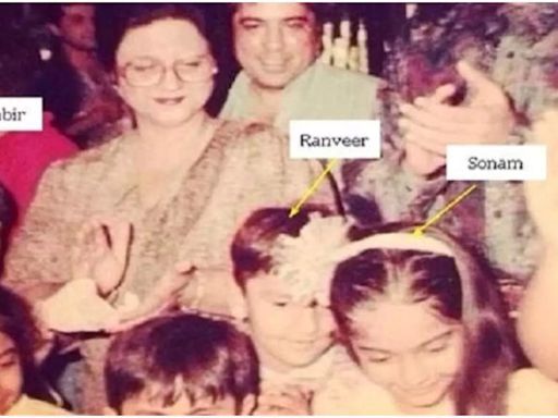 Ranveer Singh, Ranbir Kapoor, and Sonam Kapoor reunite in a rare childhood photo | Hindi Movie News - Times of India
