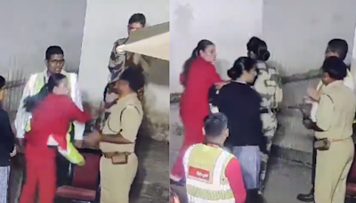 SpiceJet Woman Slaps CISF Officer At Jaipur Airport Alleging Sexual Harassment; Video Goes Viral